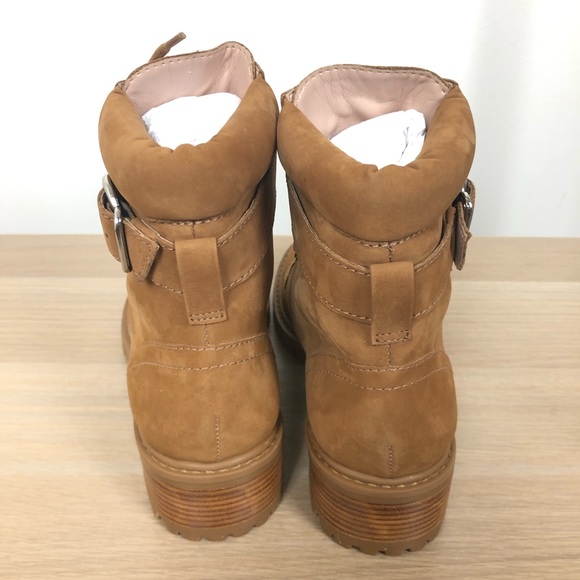 NWT Schutz Inaiah Buckled Leather Hiker Boot - Picture 8 of 12